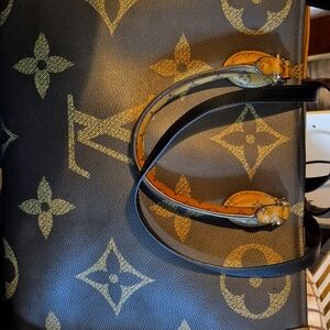 Louis Vuitton Brown and Tan Monogram Shoulder Bag